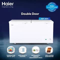 Haier HDF-385H Double Door Chest Deep Freezer