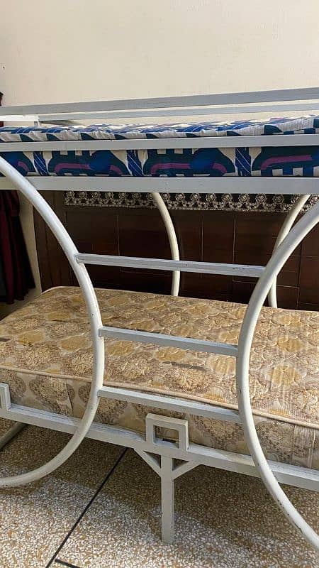 Iron Bunk Bed with 2 mattresses new || Bunk Bed || Bunk Bed for sale 1