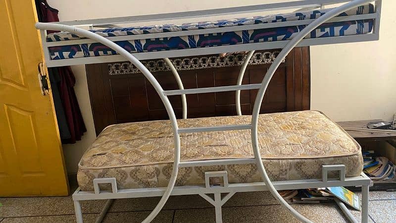 Iron Bunk Bed with 2 mattresses new || Bunk Bed || Bunk Bed for sale 4