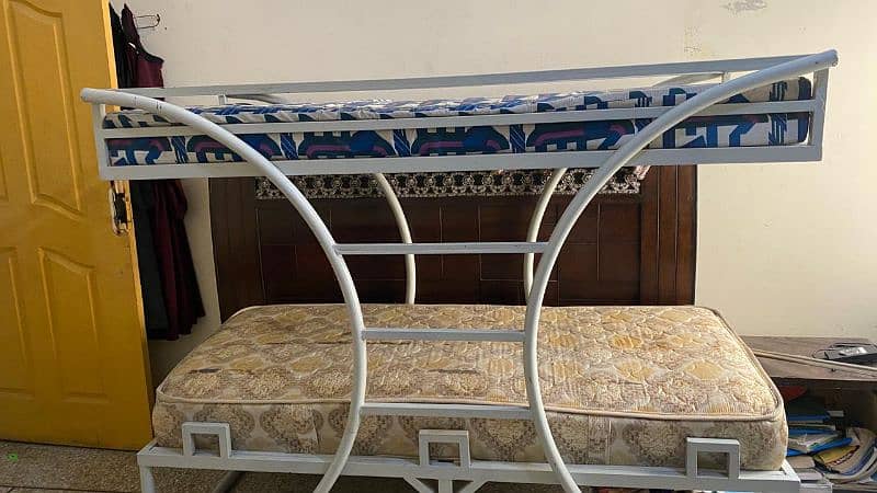 Iron Bunk Bed with 2 mattresses new || Bunk Bed || Bunk Bed for sale 5