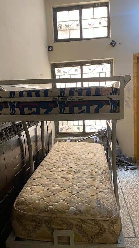 Iron Bunk Bed with 2 mattresses new || Bunk Bed || Bunk Bed for sale 8