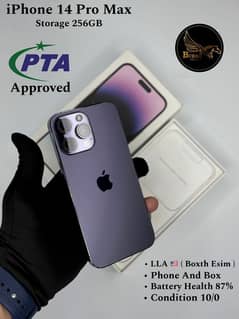 IPHONE 14 PRO MAX 1TB PURPLE (1000GB) OFFICIAL PTA APPROVED WITH BOX