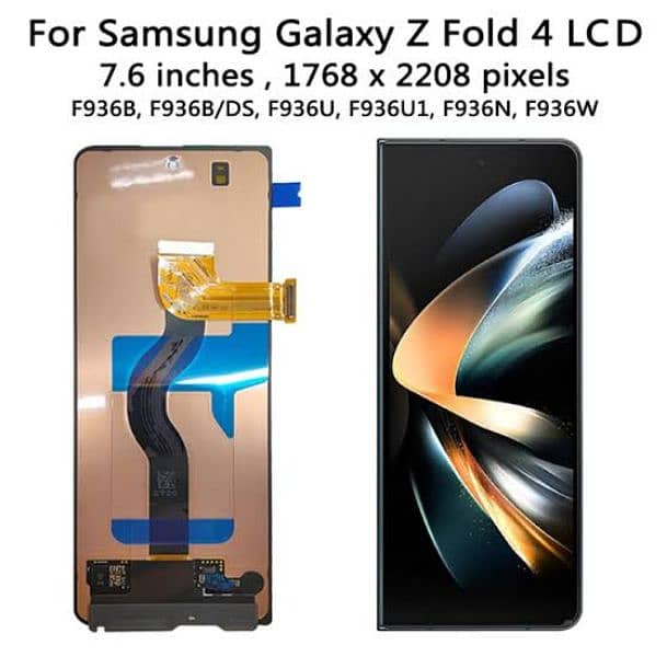Samsung Fold 1, 2, 3, 4, 5 Flip 3, 4, 5 A52, S21, S23 Ultra Panels 5
