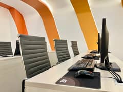 100 seats fully furnished For rent call center , Software house main murree road best deal & location