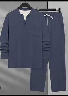 Men'S Casual Polyester Sweatsuit