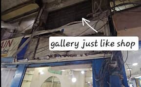 97 sqft corner shop with galley 7ft hight at Rafi Plaza hall road