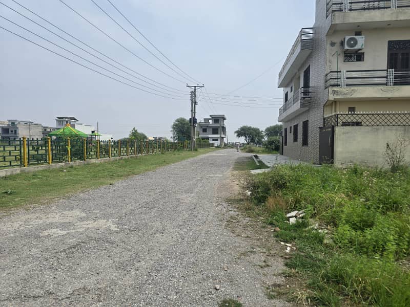 8 Marla Plot with Back open and 3rd to Double Road Ideal location access and approach for sale 0