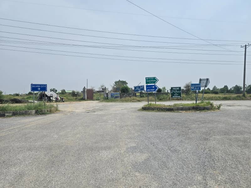 8 Marla Plot with Back open and 3rd to Double Road Ideal location access and approach for sale 5