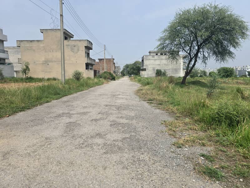 8 Marla Plot with Back open and 3rd to Double Road Ideal location access and approach for sale 8