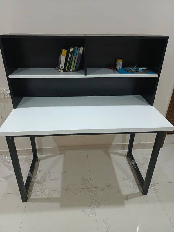 Study table, table with book shelf, table for study 0