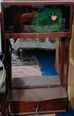 beautiful wall hanging mirror with single drawer