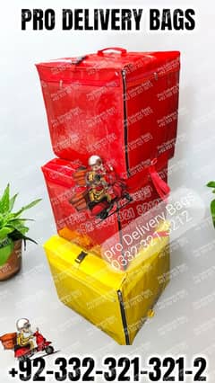 delivery bags Pakistan, customized delivery bags, Rider delivery bag