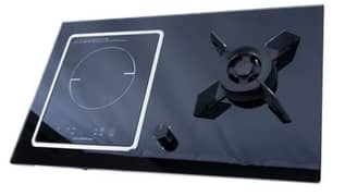 Electric+Gas hob with safety device