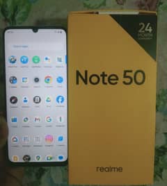 Realmenote50 4/128 full box with warranty