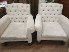 pair of one seater sofa