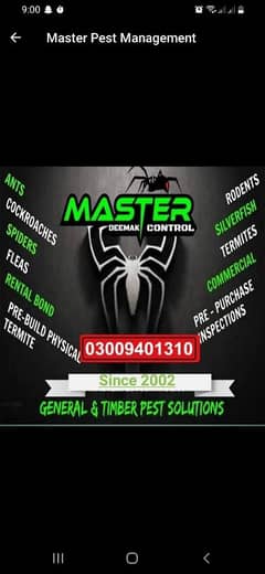 Termite Control/Paste Control/Fumigation/dengue spary
