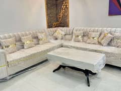 L shape sofa set