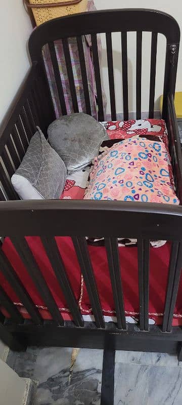 kids solid wooden cot 0