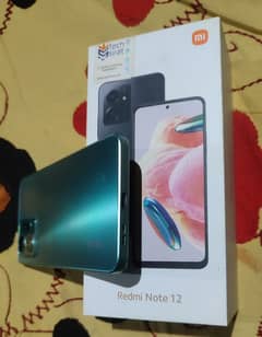 Redmi Note 12 With box charger 16GB RAM (8+8) 128GB ROM Green 10/10