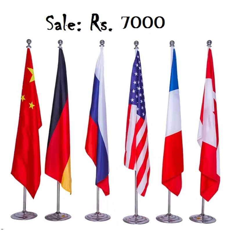 Office Flag, School Flag & Golden Pole, Custom Flag Printing in Lahore 2