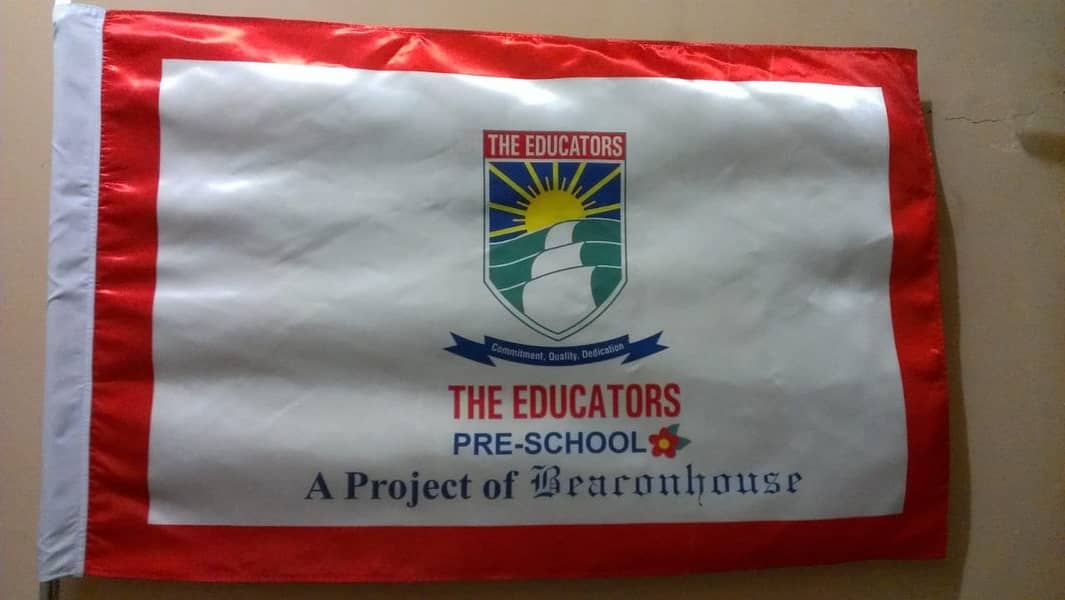 Office Flag, School Flag & Golden Pole, Custom Flag Printing in Lahore 8