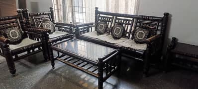 Wooden sofa set for sale - Faisalabad