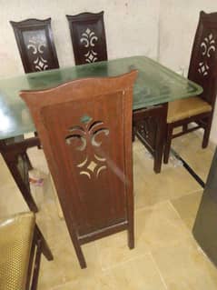 Dinning table with six chairs
