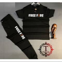 Men's Printed Cotton Track Suit - 2 Pcs Set