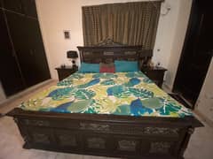 bed set / wooden bed / luxury bed / king size bed / dressing table