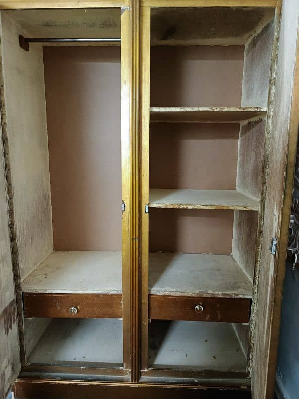 Classic deco paint twin door Wardrobe 5