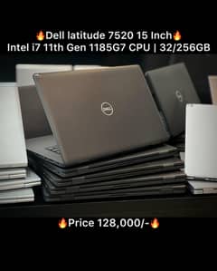 Dell Latitude 7520 32GB i7 11th Gen 256GB SSD 15 Inch | Used Laptops
