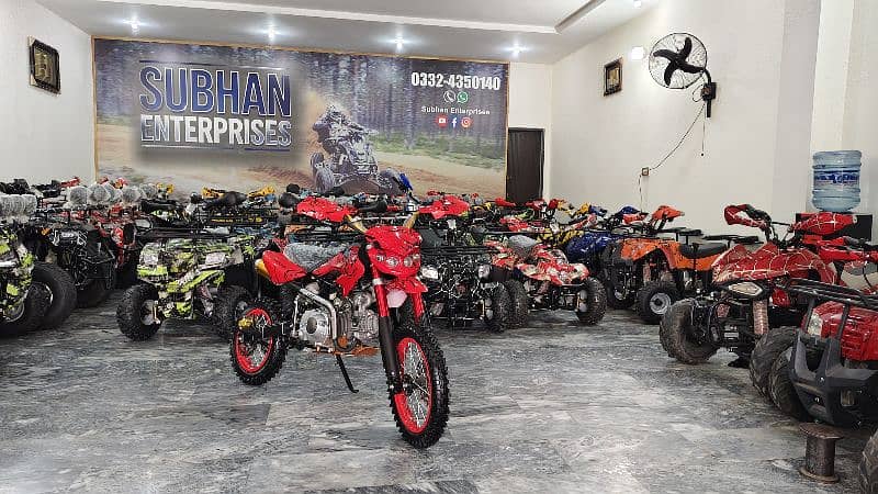 124cc Special Edition Mini Trail &Atv Quad Bikes Delivery In All Pak 8