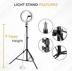 RGB light 26 cm with 7 feet metal stand