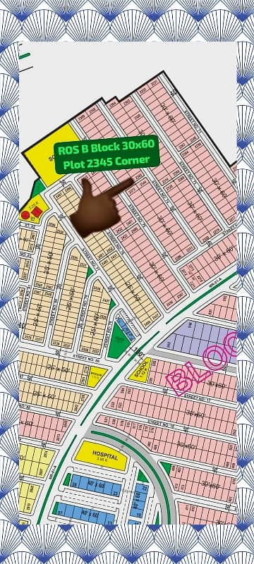 Multi Residencia orchard B Block Plot Size 30x60 Corner Plot Is Available For Sale  Plot # 2345 corner  Final Price: 19 Lac 0