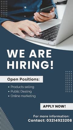 Full time and Part time jobs for Male and Female Staff