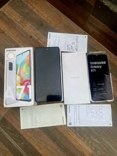 Samsung Galaxy A71 (PTA Officials Proved) With BoX (Exchange Possible)