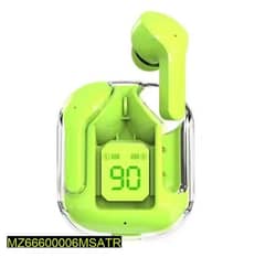 Bluetooth earbuds ,green and pink