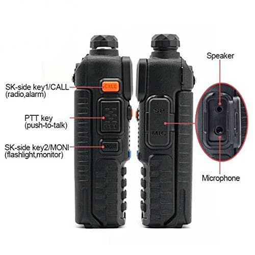 UV 5R Walkie Talkies dual band long range 5watt Commando Style Walkie 4