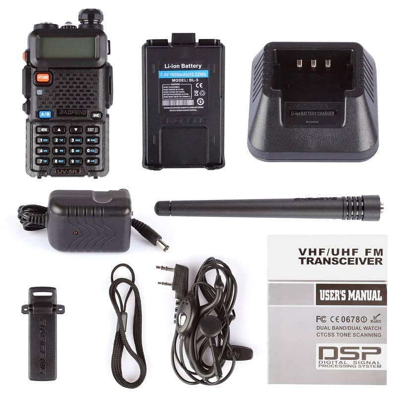 UV 5R Walkie Talkies dual band long range 5watt Commando Style Walkie 11