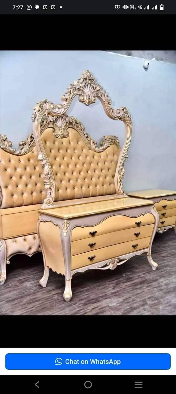Bed / bed set / king size bed / double bed / chinioti bed /side tables 4
