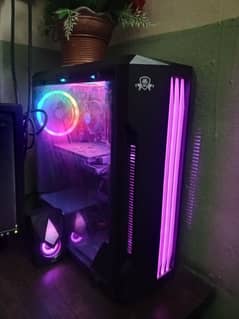 gaming PC with RGB case
