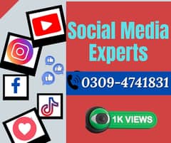 Instagram,Tiktok,facebook,youtube promotions,followers,likes,views
