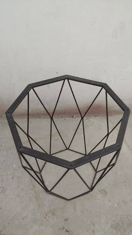 Black Side or Coffee Table frame or structure only 1