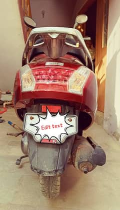 united 100cc scooty for sell with final price Rs. 2 lacs