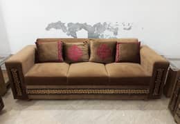 7 Seater Sofa Set, 10 Cusion @ 75000/- & 3 Center Tables Set @ 27000/