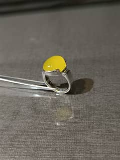 Outstanding silver ring fitted with Real Zard Aqeeq contact03248409789