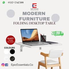 Folding table - Desktop table -Laptop table - Wall mounted table