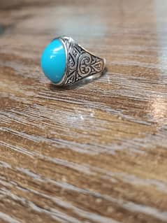 925 silver ring with original Irani feroza 03248409788