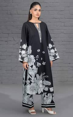 2PCs Women's/ Unstitched Fancy /Organza /Embroidered suit/ for sale