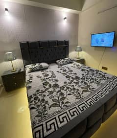daily basis short stay,weekly basis one bad fully furnished luxury apertment available for rent gulbreg greens islamabad